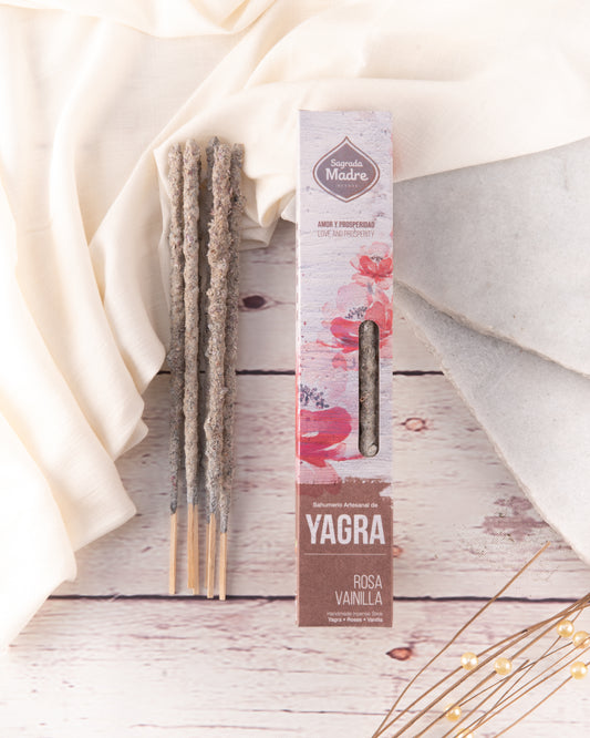Yagra, Rose & Vanilla Incense Sticks Sagrada Madre
