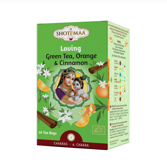 Green Tea, Orange & Cinnamon Organic Herbal Tea Shoti Maa