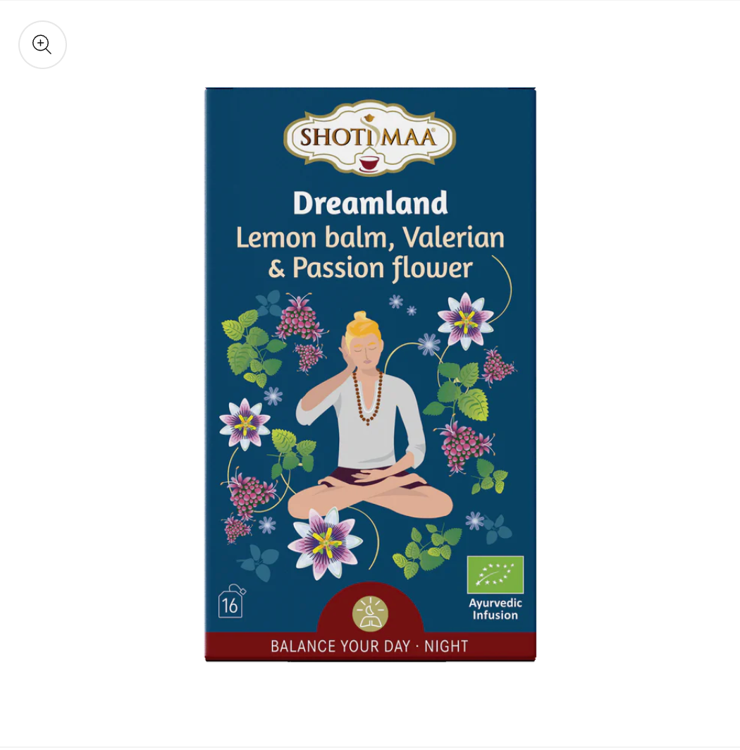 Dreamland - Lemon balm, Valerian & Passion flower Organic Herbal Tea Shotimaa