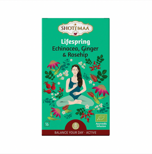 Echinacea, Ginger & Rosehip Organic Herbal Tea Shotimaa