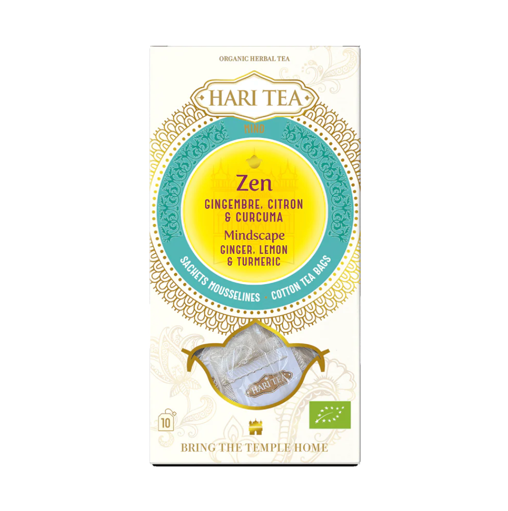 Zen Ginger, Lemon & Turmeric Organic Herbal Hari Tea