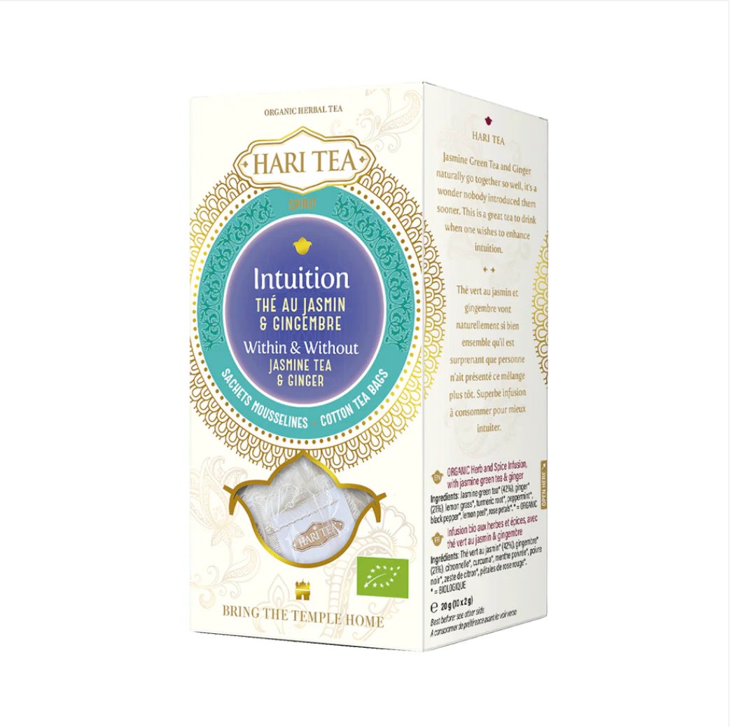 Intuition Jasmine & Ginger Organic Herbal Hari Tea