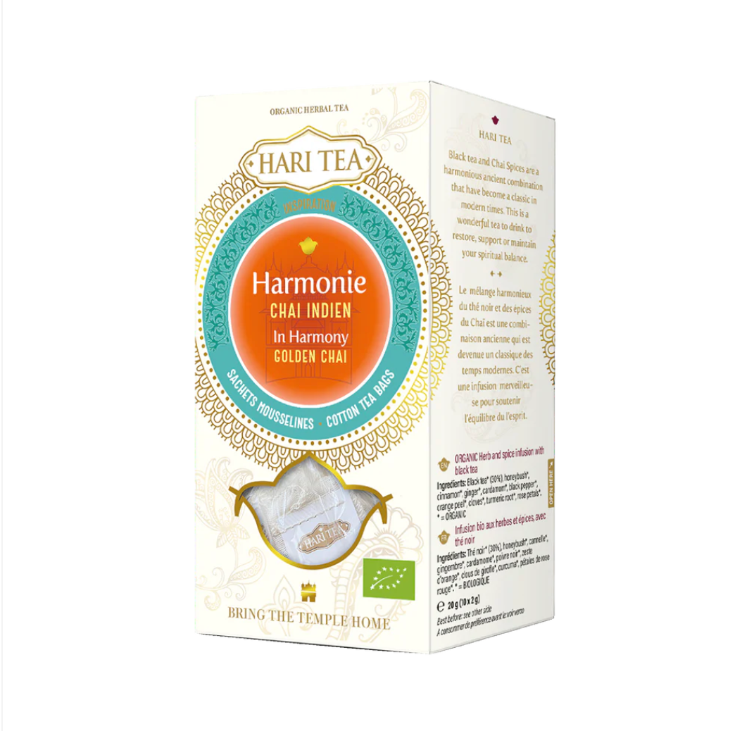 Harmony Golden Chai Organic Herbal Hari Tea