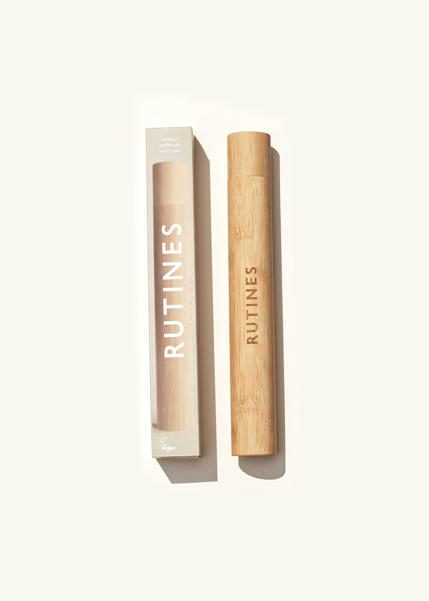 Bamboo toothbrush travel case Rutines