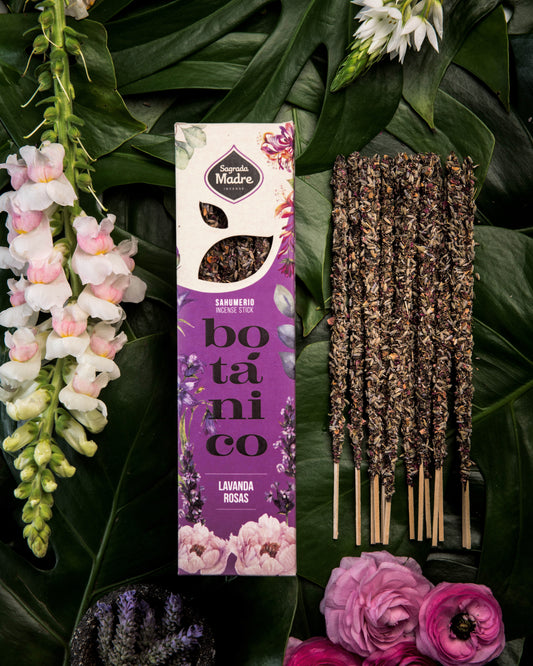 Botánico Lavender & Rose Incense Sticks Sagrada Madre