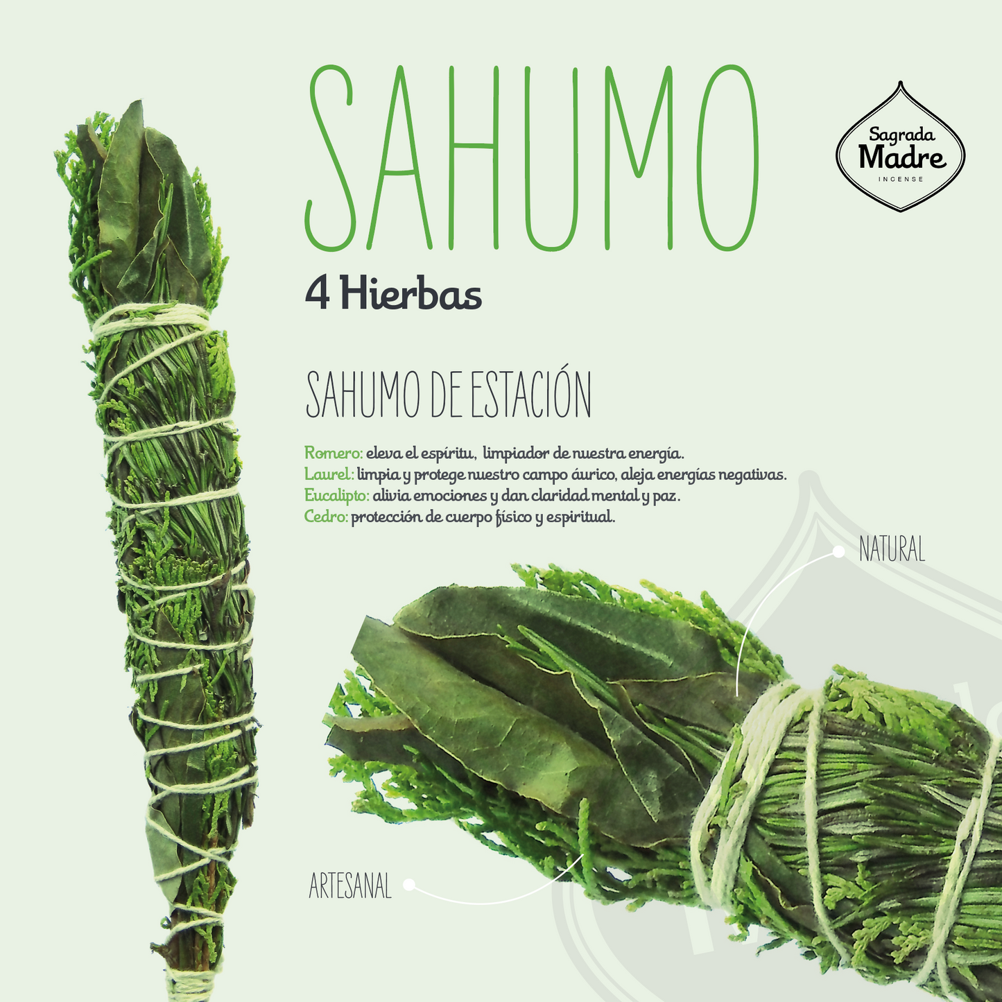 Seasonal Herbal Sahumo - Sagrada Madre